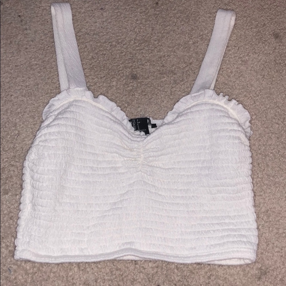 White croptop // bralette from Forever 21